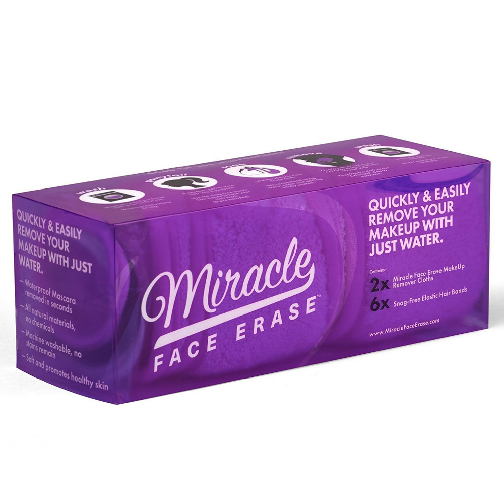 2-Pack Purple Microfiber Makeup Remover - Picture 7 of 8